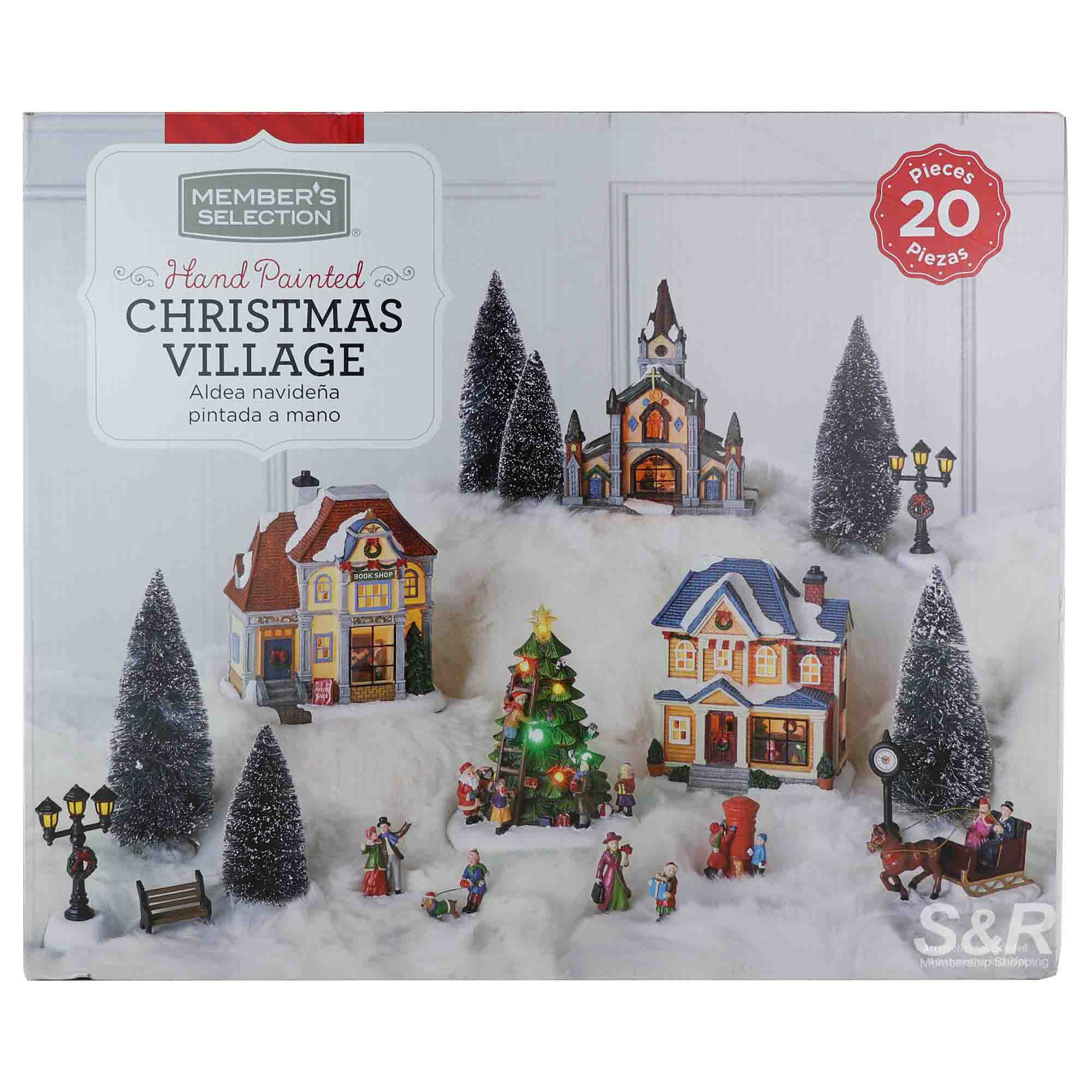 Member's Selection Hand Painted Christmas Village 20pcs